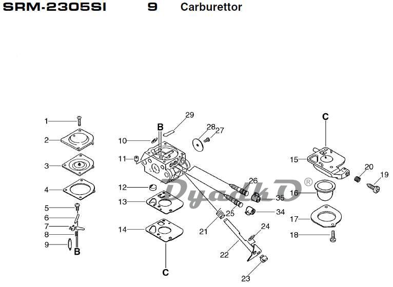 Echo srm 2305si карбюратор