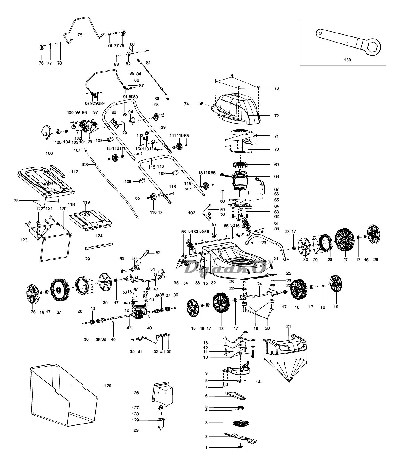 Huter elm 1100 электрическая схема