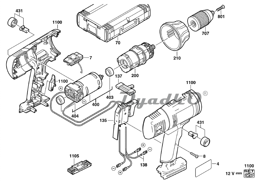 tako3000 ページ Схема (деталировка) шуруповёрты MILWAUKEE P 12 TX (4000386611
