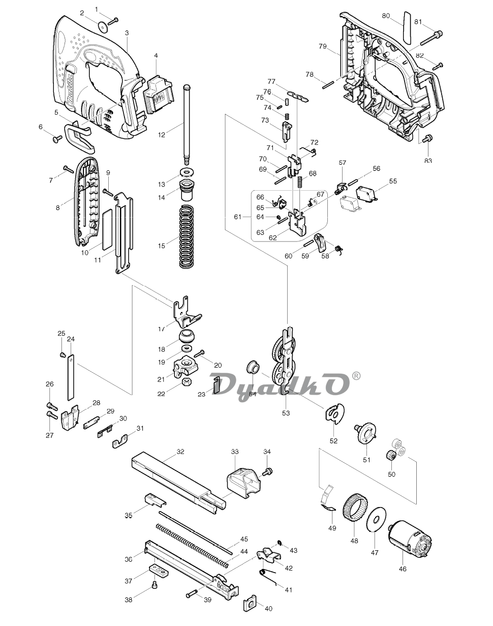 Электрическая схема makita 5903r