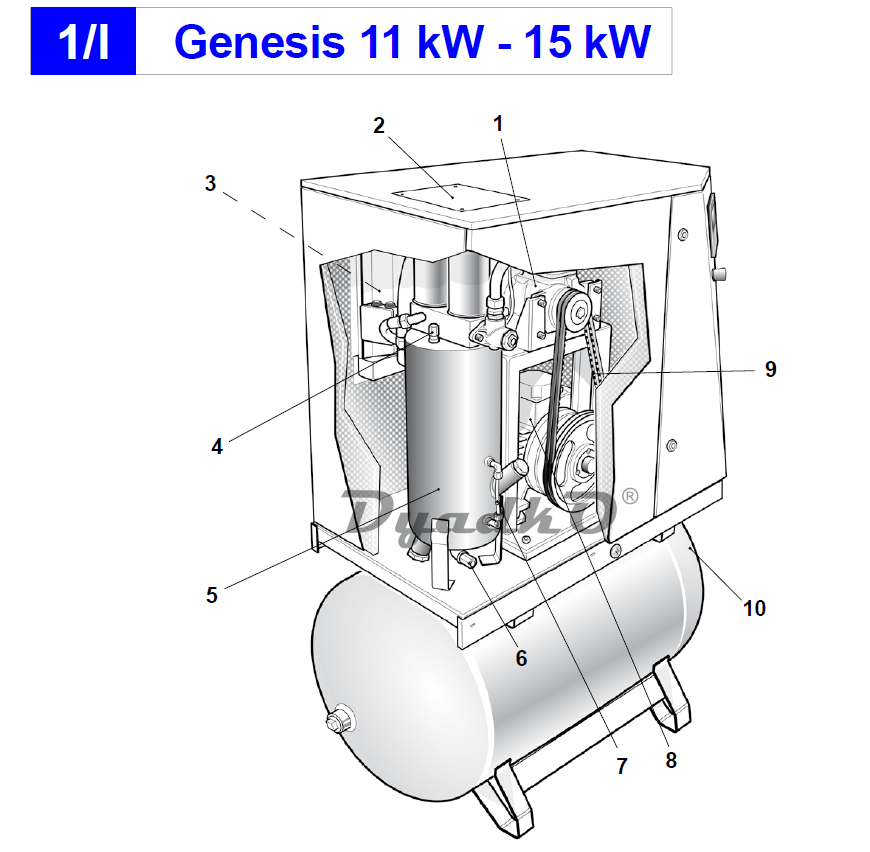 Компрессор винтовой Genesis 15. Винтовой компрессор Genesis 1508. Воздухозаборный узел для винтового компрессора ABAC Genesis 5,5-15 KWT. ABAC Genesis RSEB 15 электрическая схема.